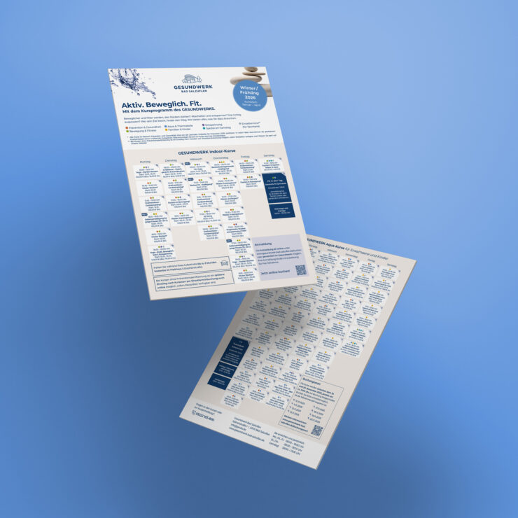 Ansicht des Kursprogramms des Gesundwerks Bad Salzuflen