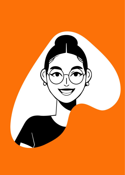 Illustrierter Avatar von Sara