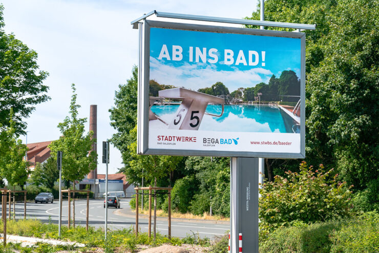 Großfläche Ab ins Bad der Stadtwerke Bad Salzuflen